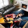 Tappeto Antiscivolo in Velluto di Cristallo, Tappeto con Design di Elvis Presley per Interni Soggiorno Camera da Letto Decorazione Casa