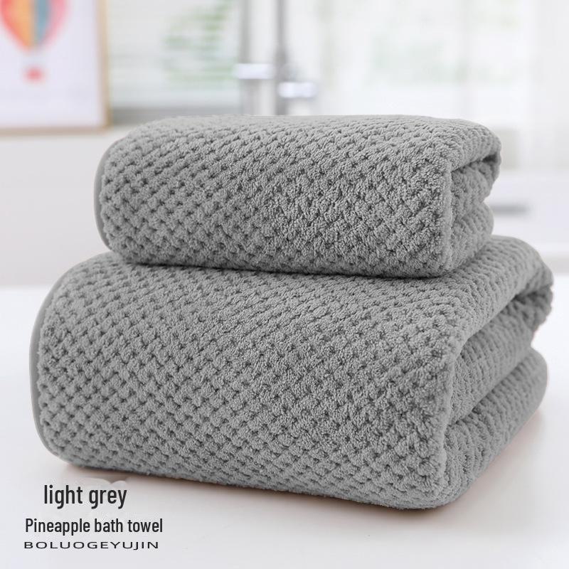 Damen Ananas Korallenfleece Badetuch - Saugfähig, Schnelltrocknend, Reine Baumwolle für Sommer Zuhause oder Strandgebrauch