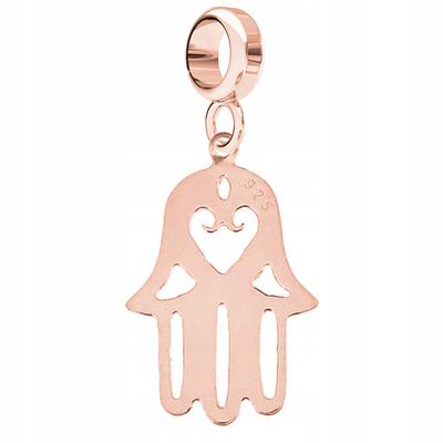 Gold Plated Hand of Providence Charm Hand Plate with Hand Silver 925