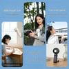 Portable Neck-Hanging Handheld Fan with Semiconductor Cooling and Foldable Ice Pack