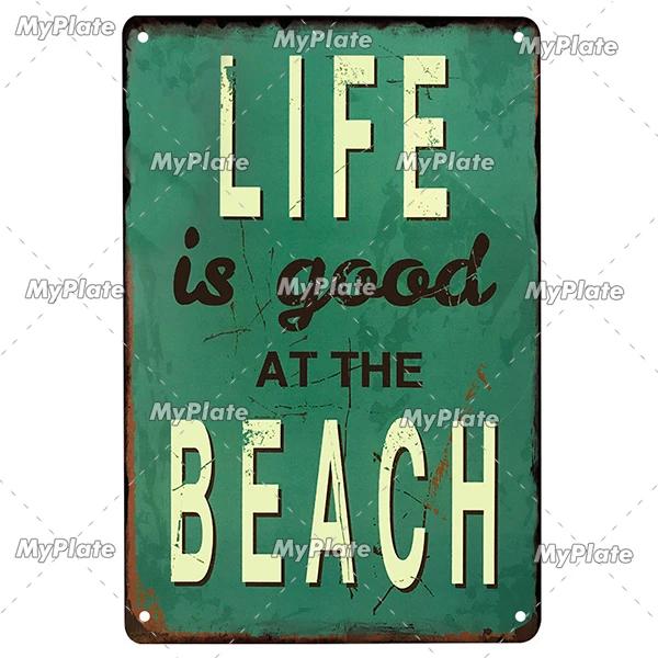 BAR Tin Sign Metal Sign Retro Plaque Home Decor Metal Vintage Man Cave Bar Pub Club Beach Wall Decoration