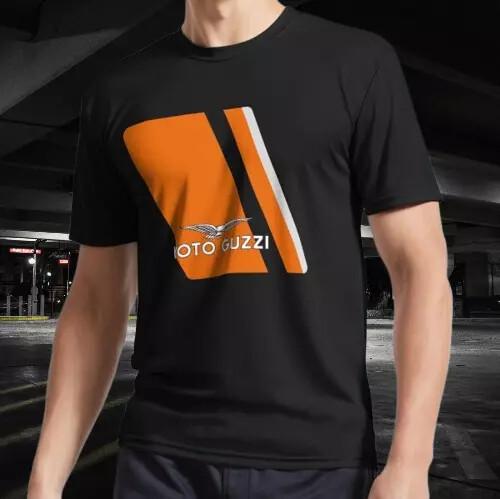 NOVÉ TRIČKO GUZZI SPECIAL ORANŽOVÉ ZÁVODNÉ LOGO ZABAVNÉ VELIKOST S-5XL Unisex Tričko