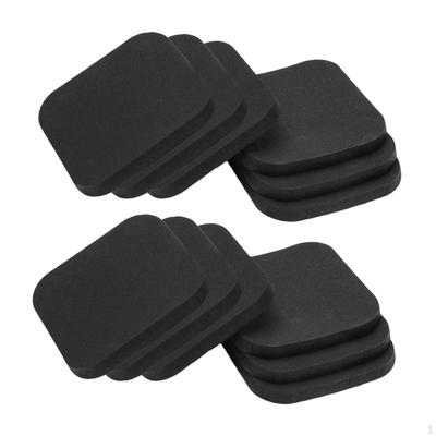 12 Pieces Treadmill Mat Anti Vibration Multifunctional Rubber Pad Exercise Equipment for