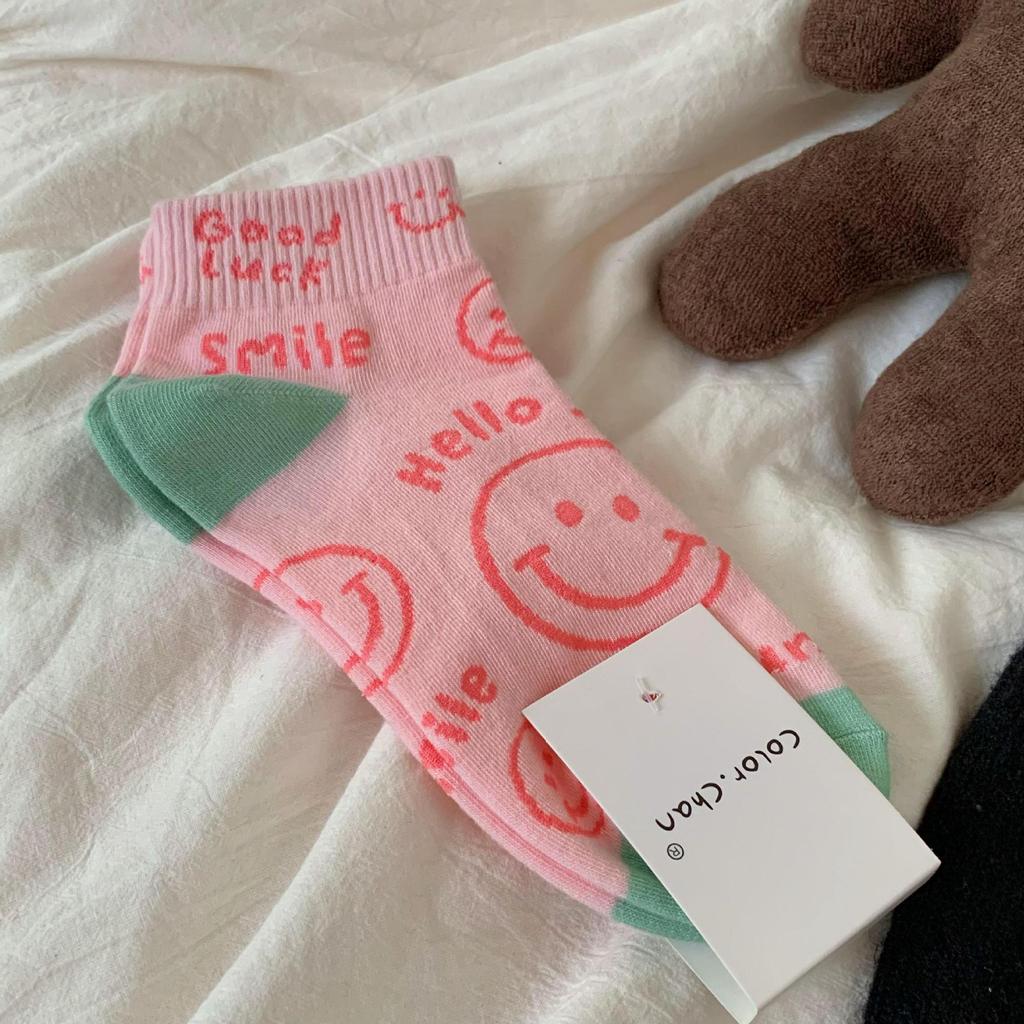 Small Leather Shoes Lace Socks Children'S Short Tube Socks Cotton Cute Sweat-Absorbing Summer Thin Trendy White Medium Tube Lo