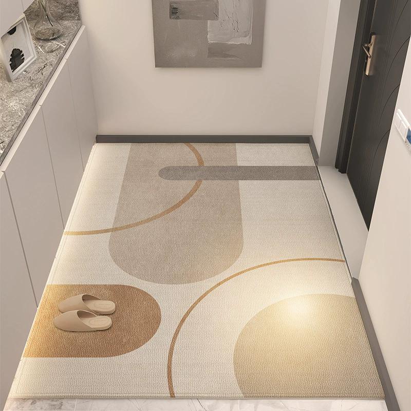 Home Doorway Rug Mat with Trim-to-Fit Design, Stain-Resistant & Anti-Slip - Practical Entryway Floor Carpet for Family Use