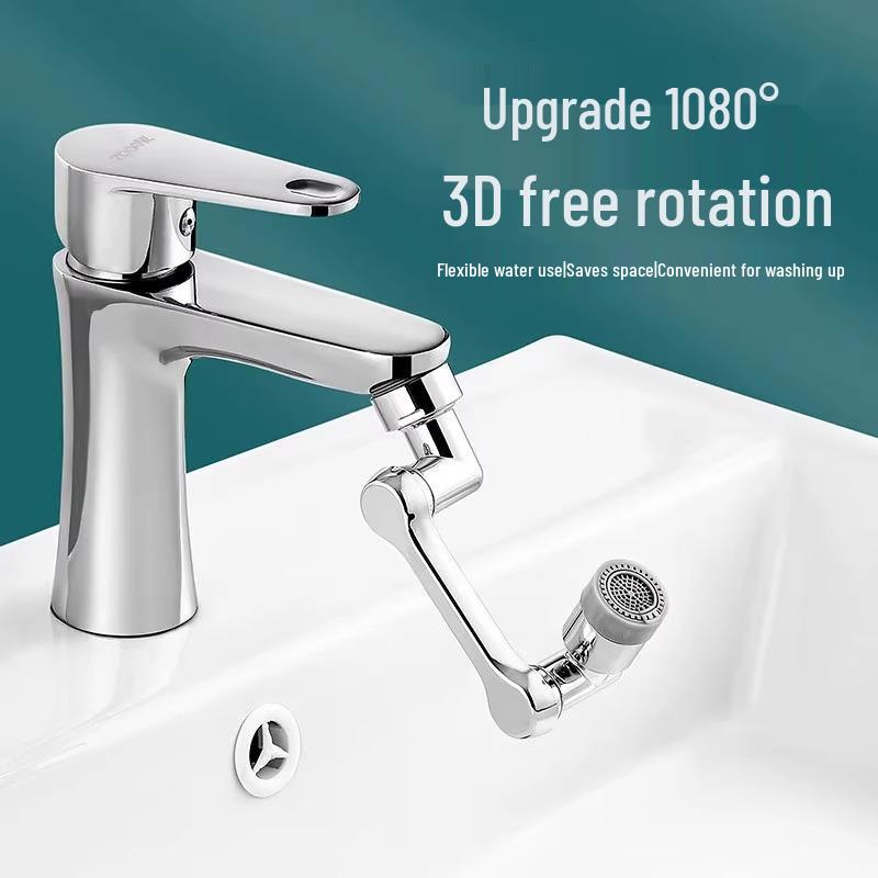 Faucet Extender: Splash-Proof Mechanical Arm for Kitchen & Bathroom