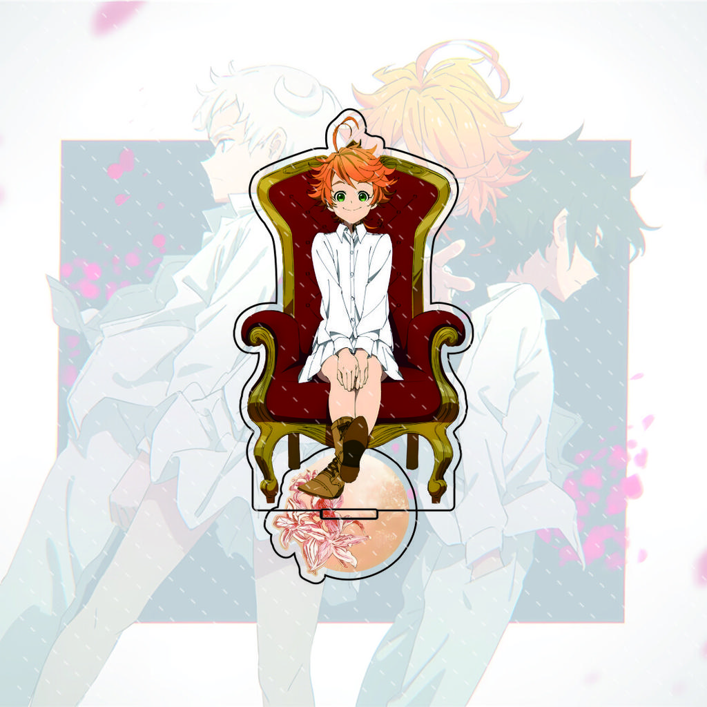 The Promised Neverland anime character display stand, 15CM acrylic material, model display board, collectible edition.