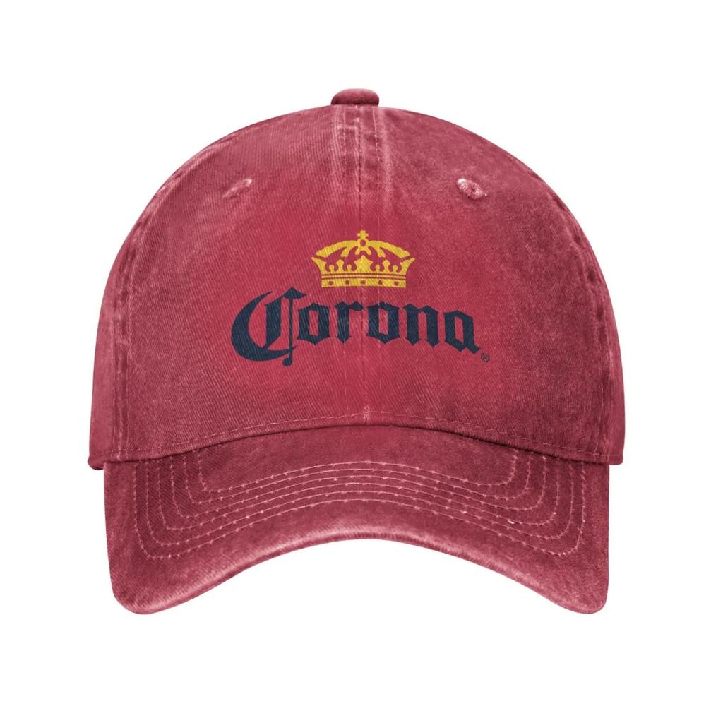2026 Corona Baseball Cap Classic Beer-print Cowboy Hat Unisex Teens Trucker Dad Hat Sunshade Running Hippie Snapback Cap Casual