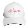 Flamingo Pattern  Black Baseball Cap cute Funny hats Wild Ball Hat Beach Designer Unisex Womens