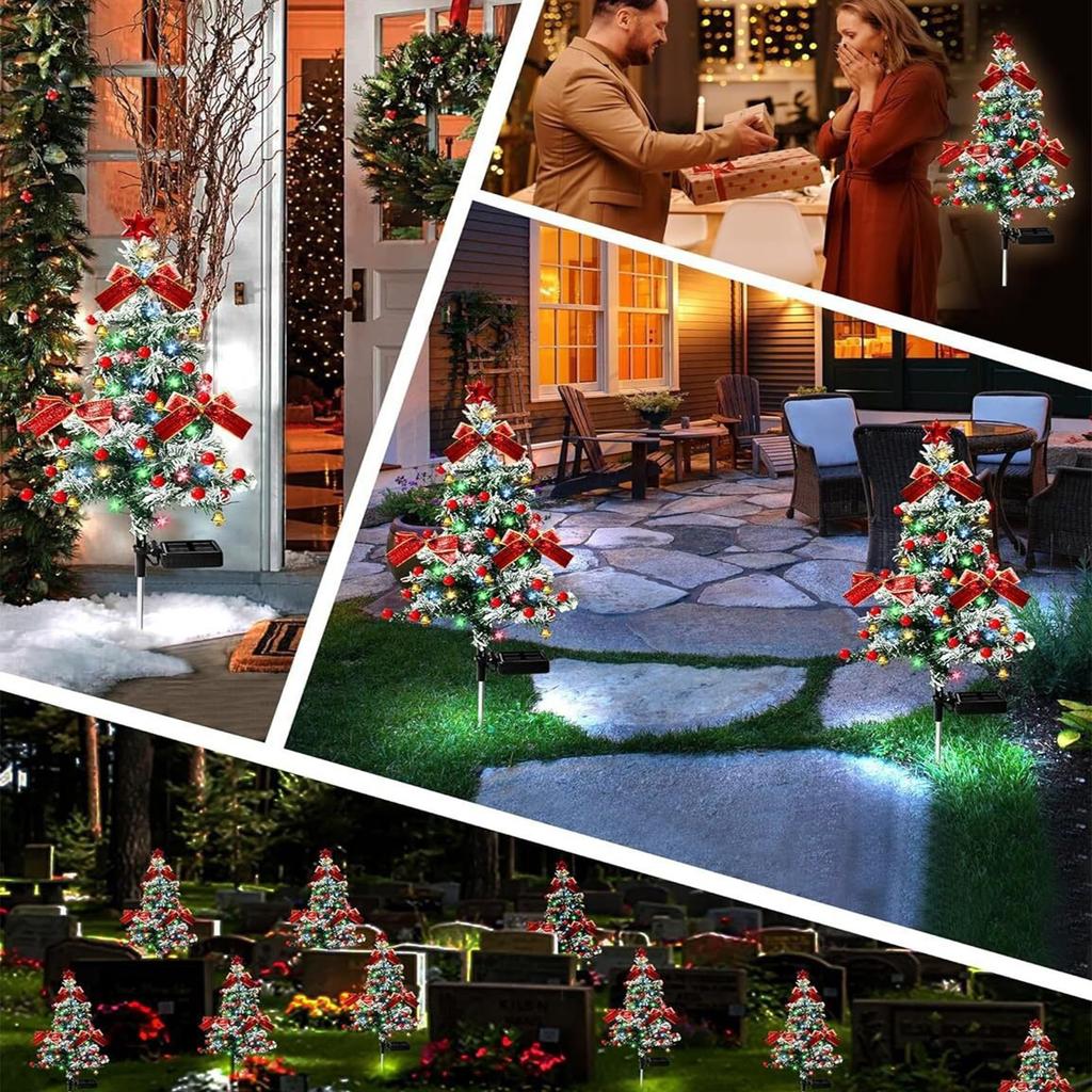 30 Inch Solar Christmas Tree Lights Decorations Christmas Decorations Tree Lights for Garden/Patio/Lawn/Yard