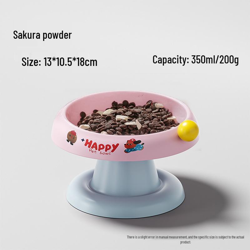 Stainless Steel Cat & Dog Food and Water Bowl with Neck Protection - Anti-Tip Design