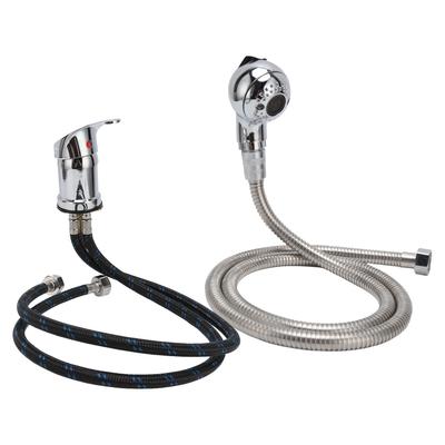 Shampoo-Liege Stuhl Wasserhahn 70cm Rohr Heiß Kalt Wasser 120cm Weicher Schlauch Duschkopf für Friseursalon