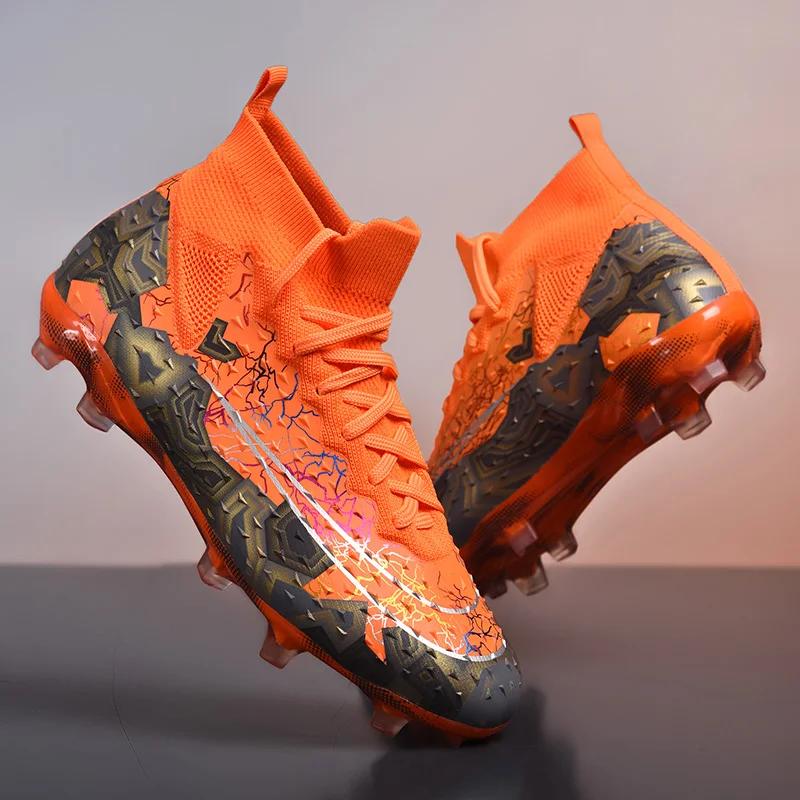 Fashion Men Football Boots Futsal Professional Original Society Football Boot TF/FG Artificial Grass Soccer Shoes for Men and Women