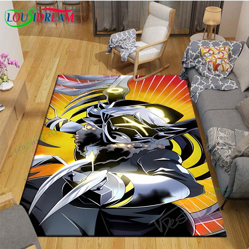 Hot Cartoon Murder Drone Floor Mat INS Style Soft Bedroom Floor House Laundry Room Mat Anti-skid Household Carpets Gift