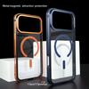 For IPhone 17 Pro High-End Metal Frame Phone Case, 17 Promax Magsafe Magnetic Charging HD Backplate Phone Protection Cases