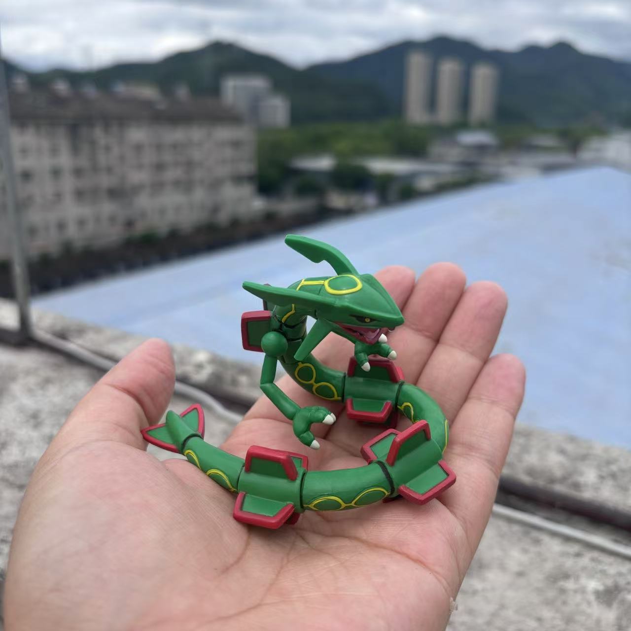 Pokemon 2 Signs High Quality Mega Rayquaza Figure Toys 7cm no box