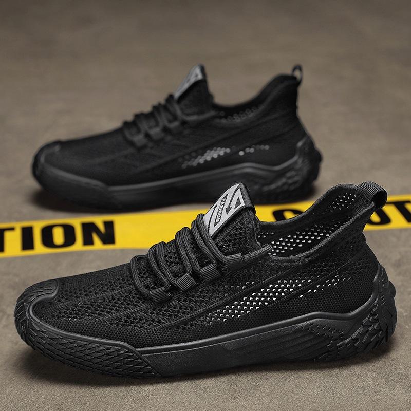 

Летающая тканая обувь мужская лето 2024 тонкая дышащая спортивная повседневная сетчатая обувь мужская полая сетчатая сетчатая обувь мужская 39