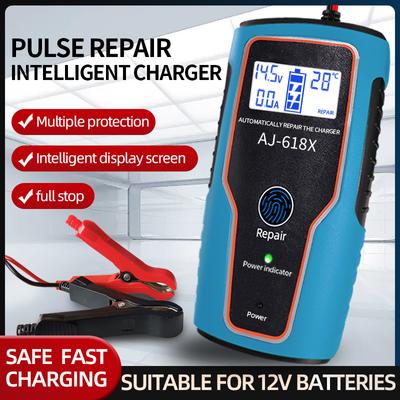 12V6A Motorradreparaturwerkstatt Automotive Blei-Säure-Batterie Pulse Intelligentes Batterieladegerät