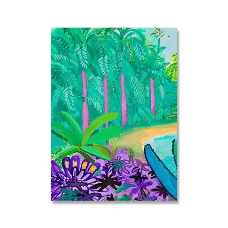 David Hockney Dipinti su tela Galleria da giardino Fiori Poster e stampe Immagini da parete per la decorazione del soggiorno Cuadros