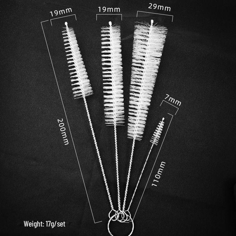 

Набор из 4 нейлоновых щеток для чистки носиков чайников, соломинок и т. д. 4-piece set