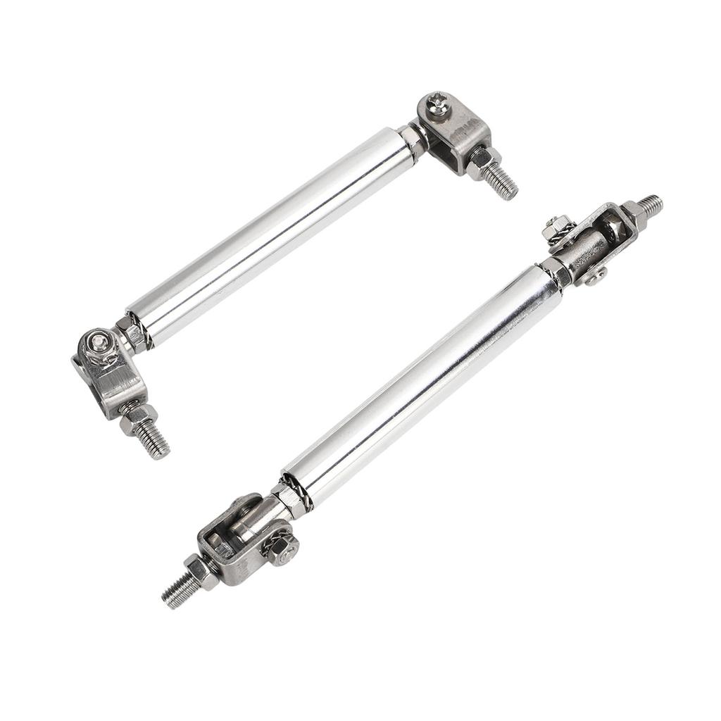 2 st. Splitterstag 7,5 cm Justerbart Stötfångarskydd Läppstag Splitter Silver Universellt För