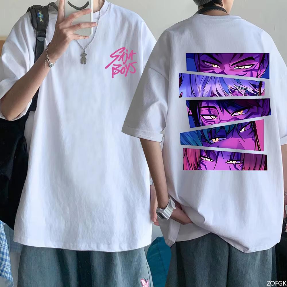 new Kpop demon hunter Saja boy T-shirt Harajuku O-neck casual T-shirt top unisex T-shirt Harajuku