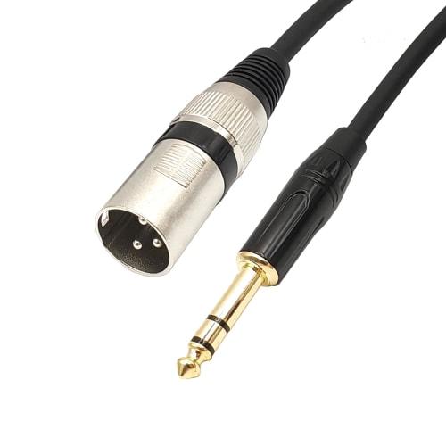 

Voluty Tek 1/4-inch to XLR Cable, Oxygen-Free Copper Conductor, 6.35mm TRS Male to XLR Male Cable, 3.3ft, for Studio Recording and Live Sound