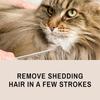 Eye Envy ProGlide Cat Comb for Long Haired Cats Comb Removes Undercoat and Excess Hair Removes Tangles and Knots Prevents Mat Fur Dual Tooth Comb
