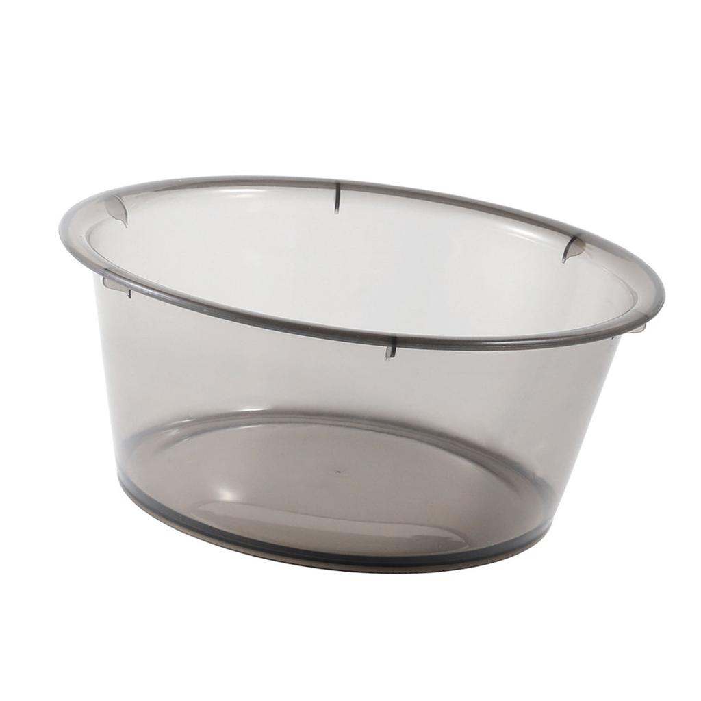 Large Transparent Laundry Basin Household Plastic Simple Thickened Washbasin Student Dormitory Plastic Basin Grey