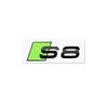 1pc For hot New Car Body Rear Trunk ABS Badge Green S3 S4 S5 S6 S7 S8 Emblem Sticker Decor for A4 B8 B6 B9 B7 A3 8P 8L A6