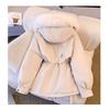Pie Overcomes Women's Winter Clothing New Skinny Women's Down Padded Clothing Fashion Versatile Fleece Integrated Padded Jacket