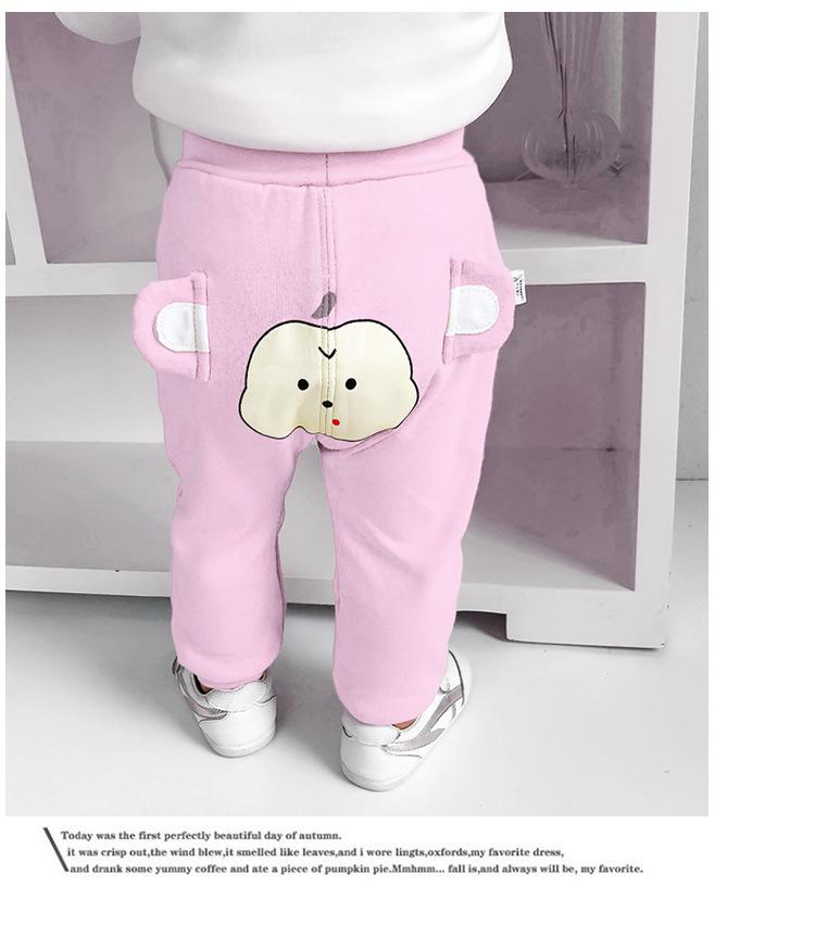 Neue Babyhosen für Jungen und Mädchen für Herbst und Winter, mit offenem Schrittdesign für einfaches Wechseln. Geeignet für 6–8 Monate alte Babys.