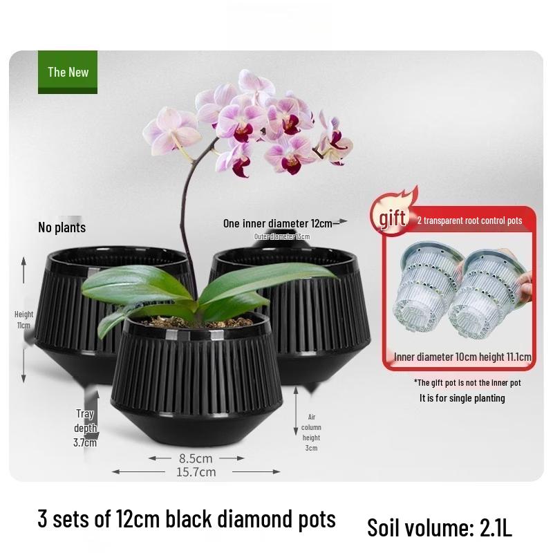 

Root Control Breathable Double-Layer Flower Pot Set