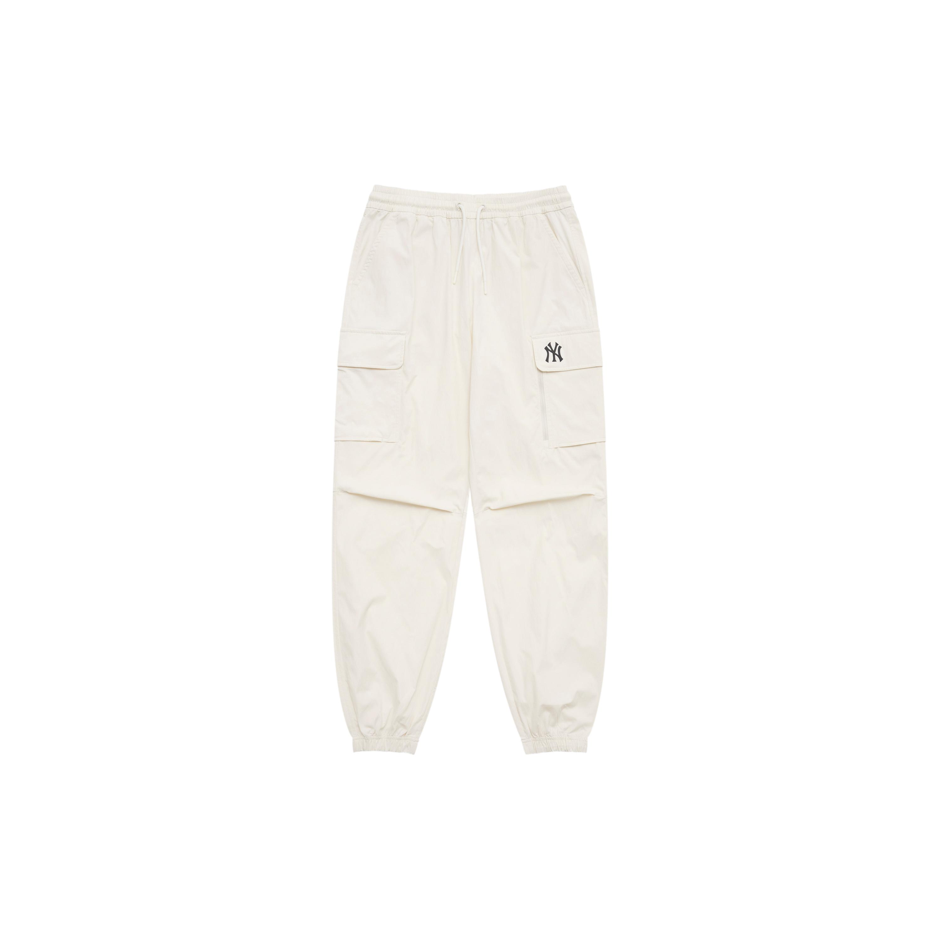 MLB New York Yankees Basic Collection SS25 Casual Pants Unisex Linen Cream 3AWPB0151-50CRM L