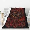 Custom Slayers Heavy Metal Rock Band Blanket Warm Fleece Soft Flannel Throw Blankets for Bed Sofa Home Spring