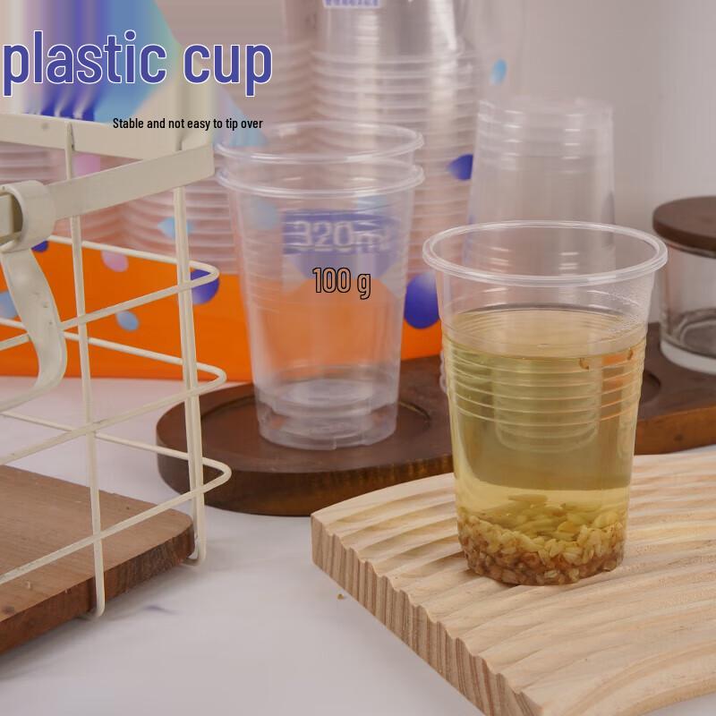 MiaoJie 240ml Dicke Einweg-Plastikbecher (300 Stück)