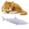 Silicone Pet Cat Catnip Molar Teeth Cleaning Simulation Fish Shape Training Interactive ToyPurple
