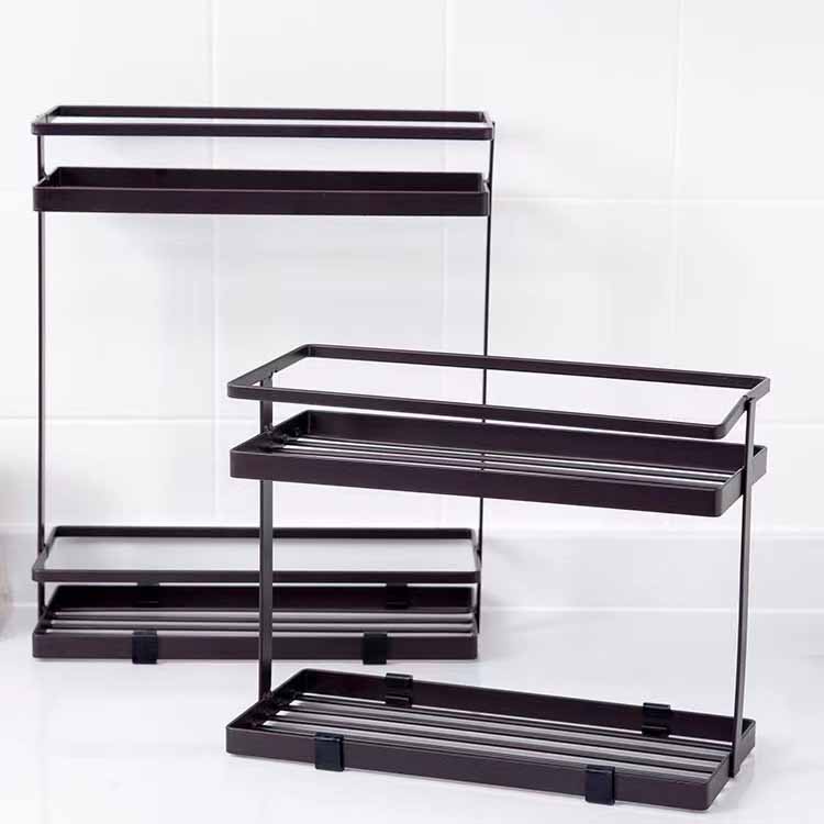 Kitchen Seasoning Storage Rack Multi-functional Perforated Floor Layered Storage Rack Seasoning Storage Rack