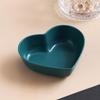 Nordic Style Heart Shape Seasoning Dish Wheat Straw Sushi Seasoning Dish  for Kitchen