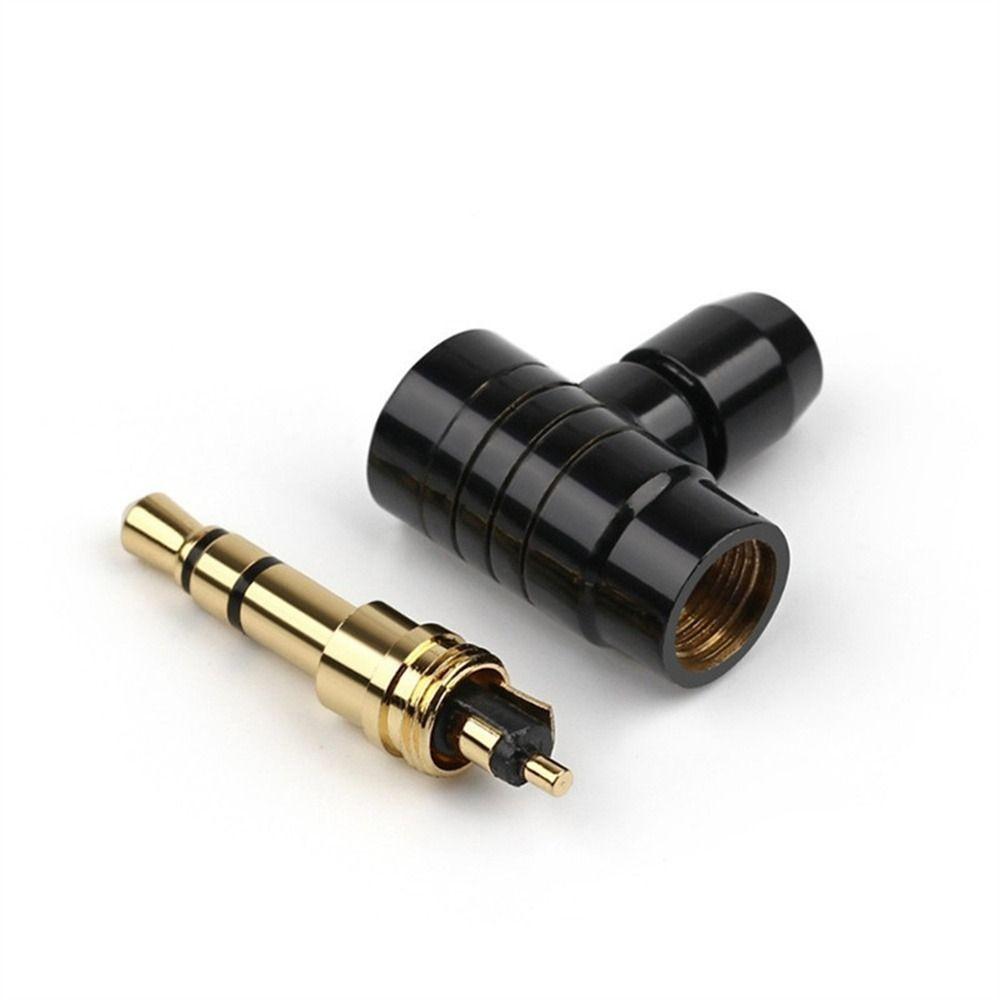 Headphone Connector L Type Audio Connectors 2 3 4 Poles 3.5mm Jack Plug 90 Degree Audio Adapter