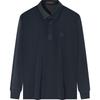 Polo Manches Longues en Velours Côtelé Sans Couture pour Homme QiPai