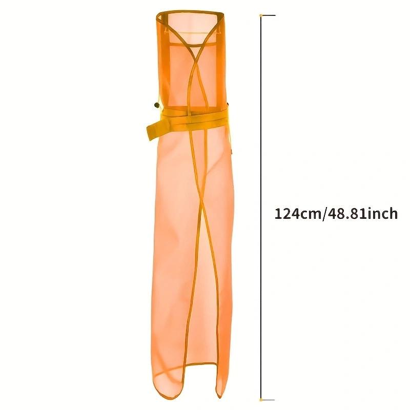 1Pcs Breathable Mesh Lawn Mower Apron With Pockets - Full Coverage Safety Workwear For Gardening Trimming & Landscaping