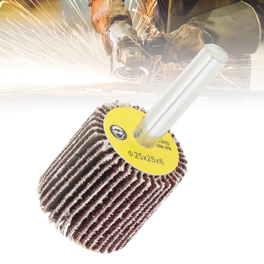 80 Grits Flap Wheel Sandpaper Wheel Rust Remover Deburring Grinding Polishing Tool for Flat Surface
