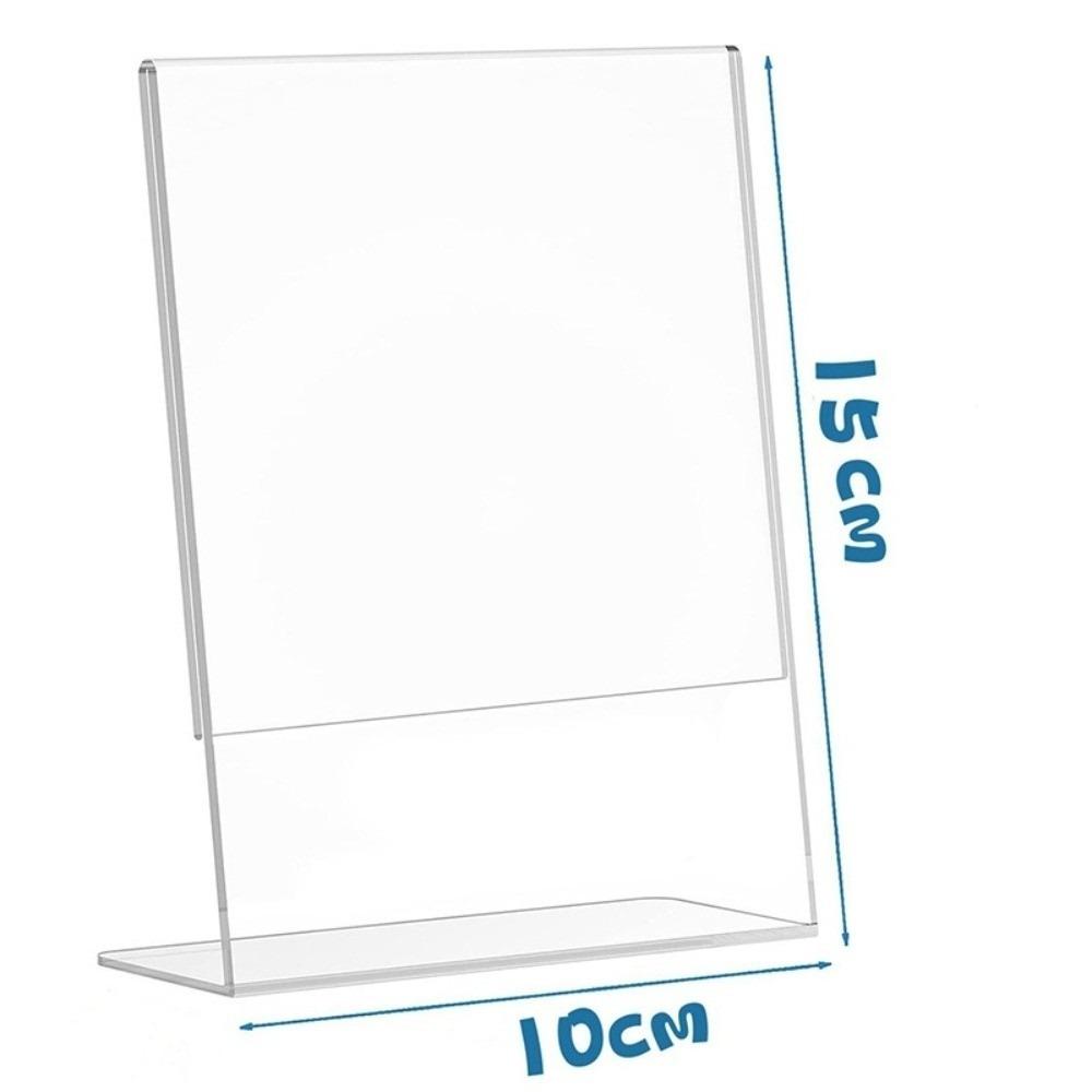 

Transparent Acrylic Display Stand 10cmx15cm A6 Size Photo Frames Display Ad Frame Double Side Table Sign Holder Exhibit Display прозорий