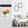 Home Semicircular Wall Hanging Vase Acrylic Hydroponic Terrarium Fish Tank Plant Flower Home Decor Wedding Decoration