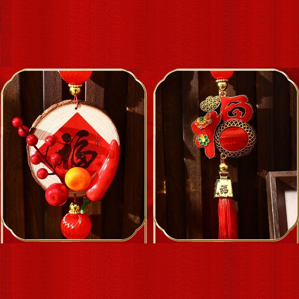 New 2026 New Year Pendant Red Lucky Spring Festival Decor Year of the Horse Entrance Door Decor Festive Atmosphere