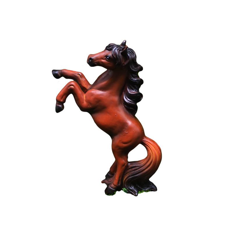 Simulated Resin Horse Model Decor Tabletop Figurine Micro Landscape Decoration
