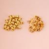 20pcs Round Head Solid Copper Nail Rivet Button DIY Leather Accessories(10*8mm Gold)