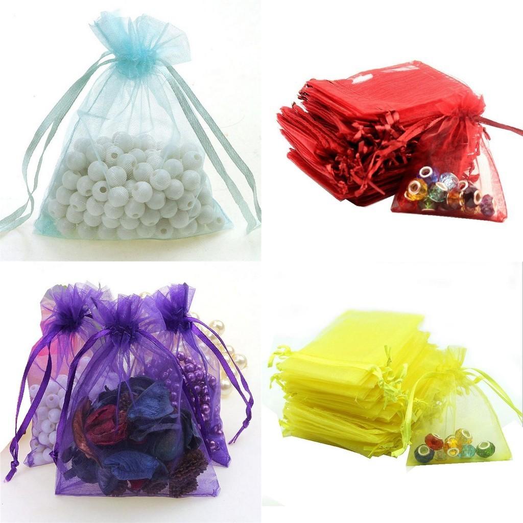 High-quality Organza Bags In White Black Red Grey And More For Party Favors