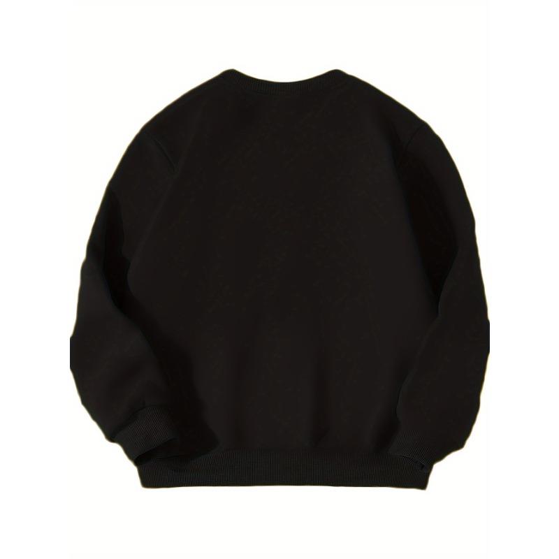 European sizes Girls' Casual Stylish Round-Neck Sweatshirt, Print Sports Top.